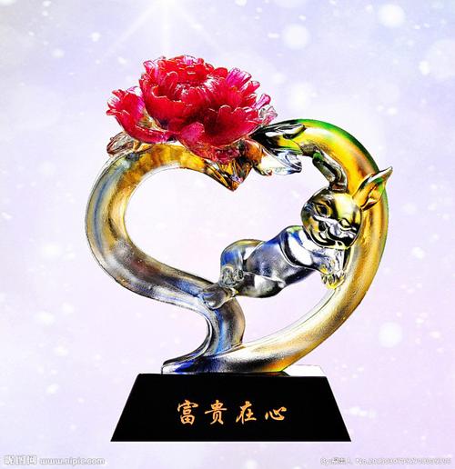 法郎琉璃工艺品 富贵在心，大图点击还原的工艺礼品设计美学